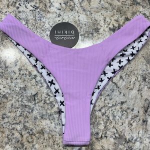 Lilac ribbed bottoms
